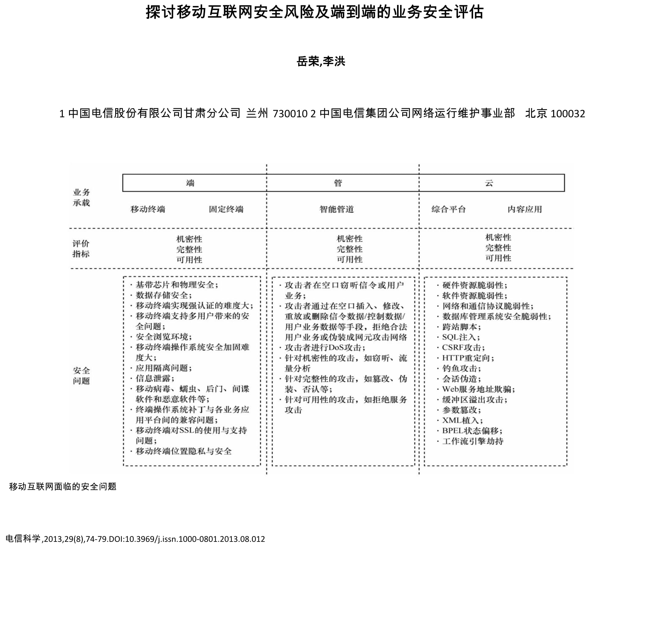 移動互聯(lián)網(wǎng)時代下的業(yè)務(wù)安全風(fēng)險剖析與端到端評估體系構(gòu)建